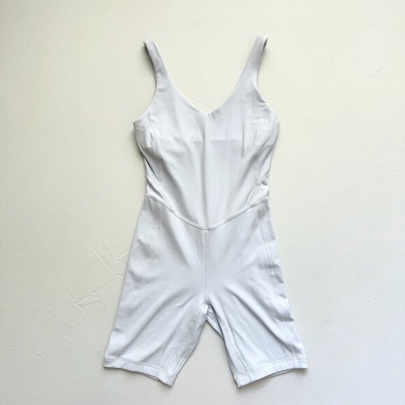 Lululemon Align Bodysuit 8" Length Blissful Blue Womens Sz 4 Sleeveless Workout - Picture 1 of 11